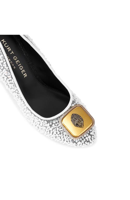 Kurt Geiger London Pimlico Lace Pump In Silver