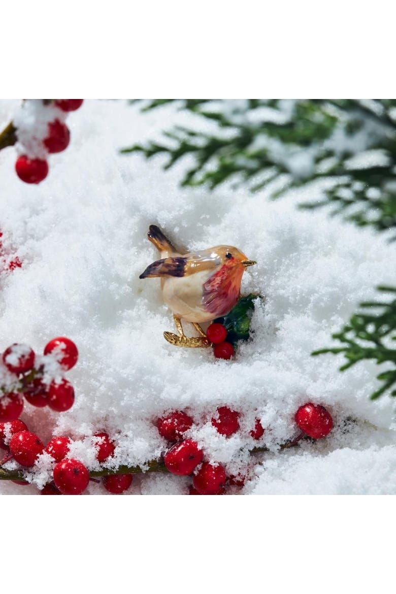 Robin Brooch, Alternate, color, Robin