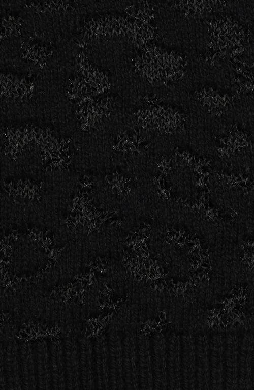 Lauren Ralplh Lauren Ocelot Knit Hat In Black