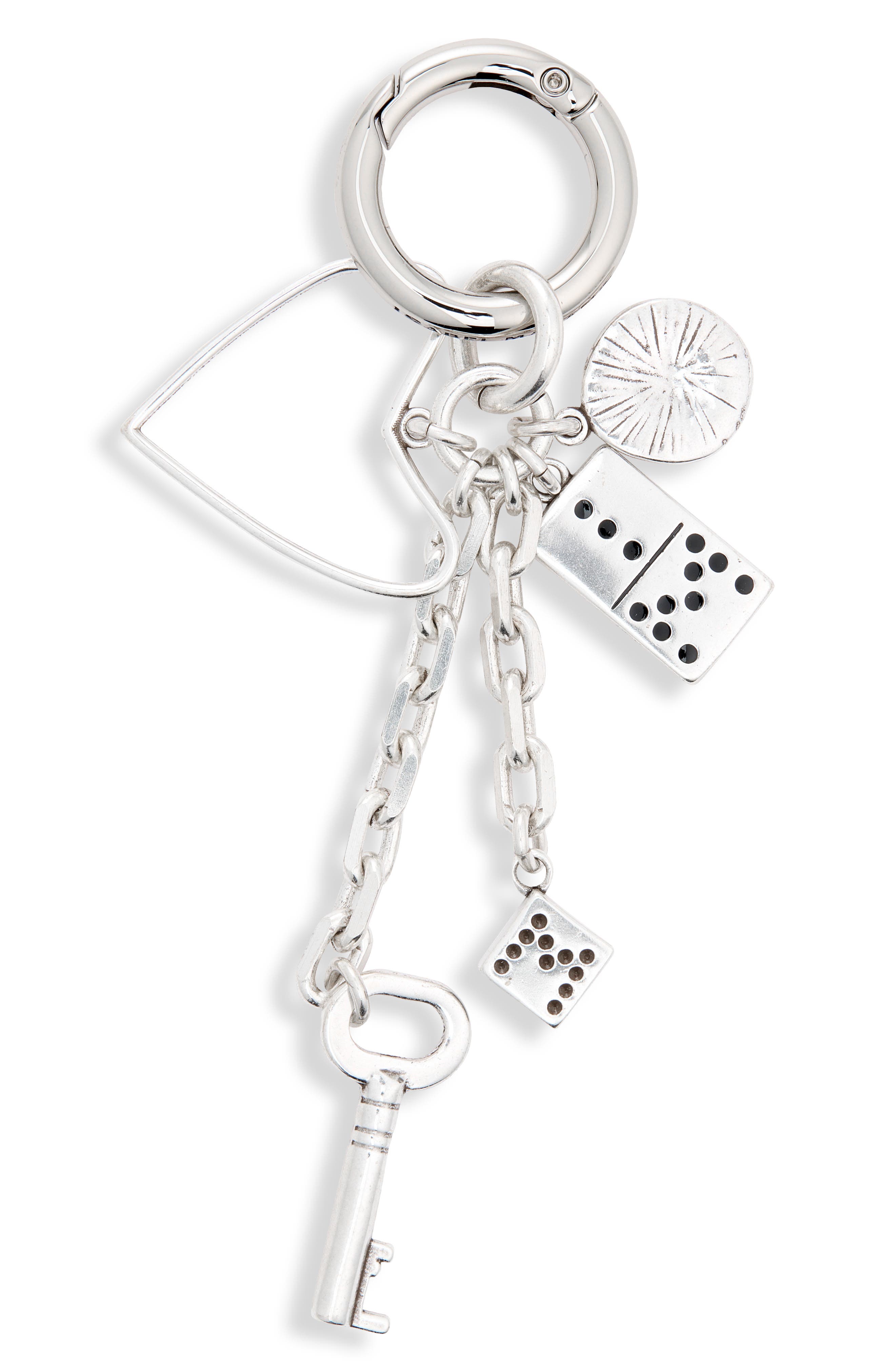 Heart Key Ring, Main, color, SILVER 08SI