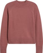 CITY BLUES Mock Neck Raglan Sleeve Sweater