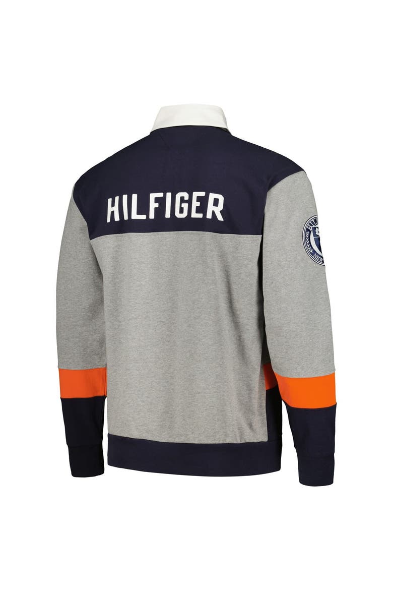 Men's Tommy Hilfiger Navy Chicago Bears Connor Oversized Rugby Long Sleeve Polo, Alternate, color, Navy
