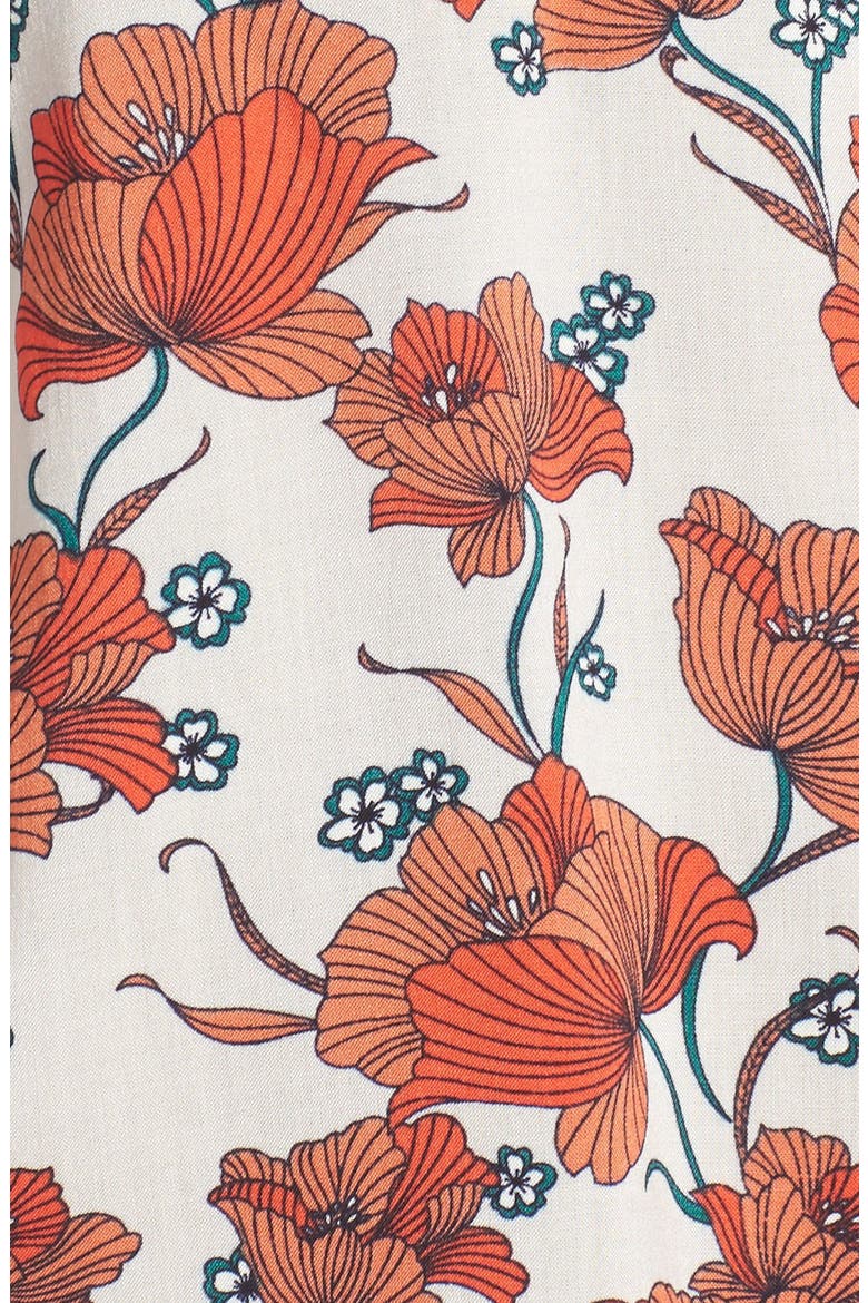 ASTR Mixed Print Off the Shoulder Top, Alternate, color, ORANGE MULTI FLORAL