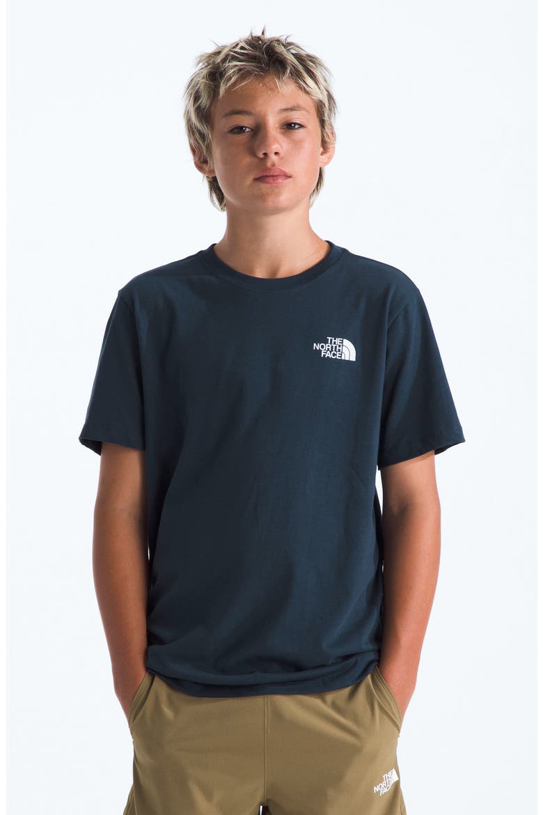 Kids' Woodland Wanderer Cotton Graphic T-Shirt, Main, color, SUMMIT NAVY