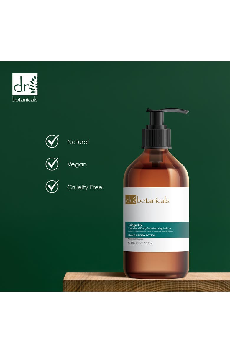 DR BOTANICALS Gingerlily Hand & Body Moisturising Lotion 500ml, Alternate, color, White