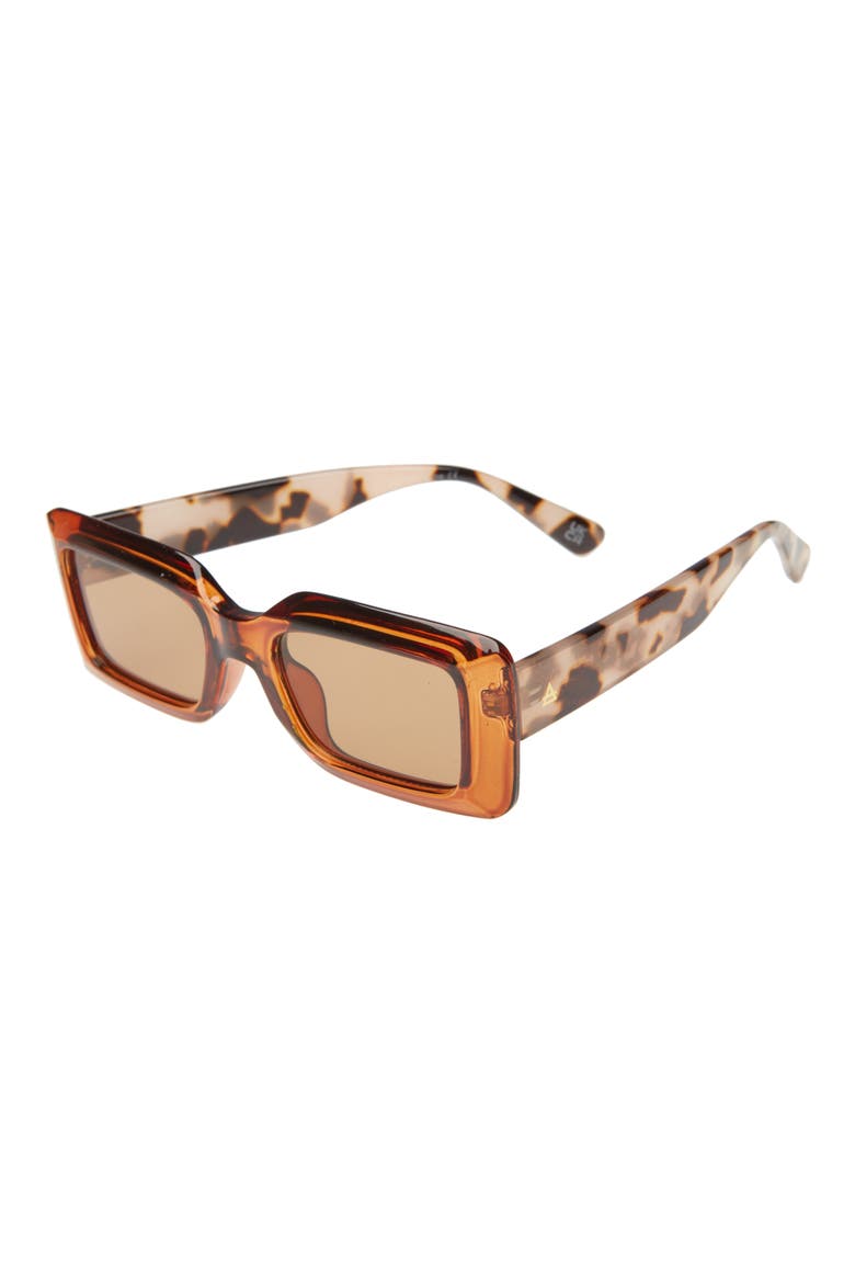 Parallax 50mm Rectangular Sunglasses, Alternate, color, CARAMEL/ COOKIE TORT