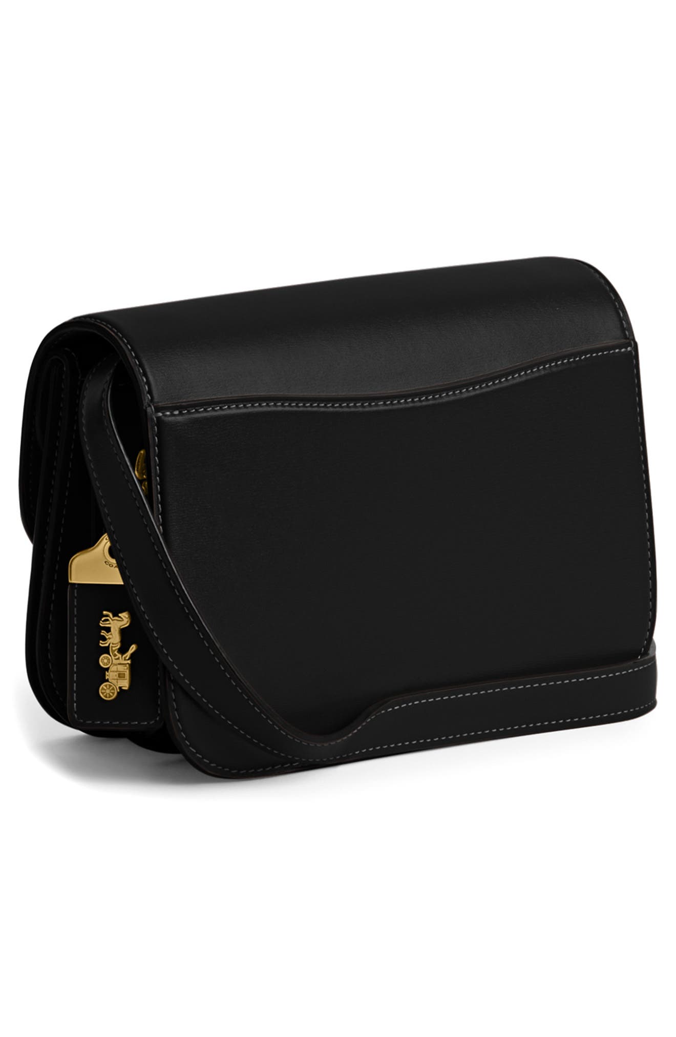 COACH Idol Luxe Refined Calf Leather Shoulder Bag, Alternate, color, 