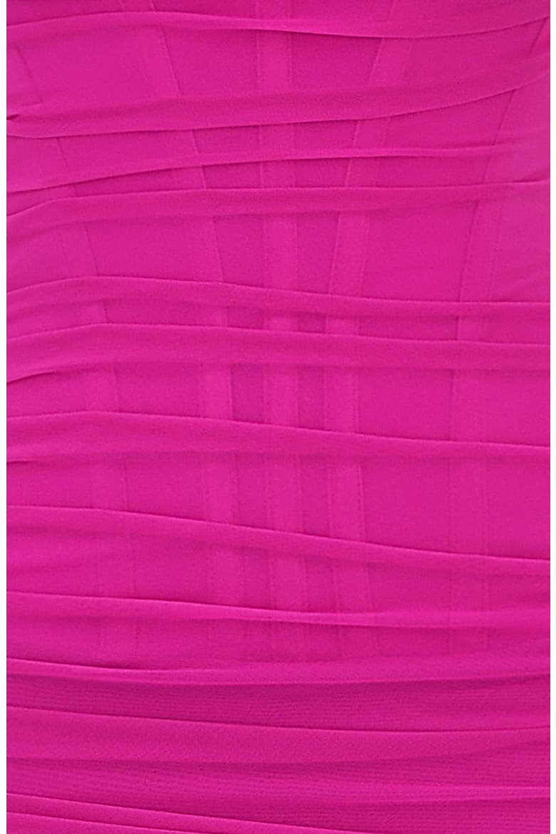 Nalini Mesh Corset Cocktail Dress, Alternate, color, FUSCHIA