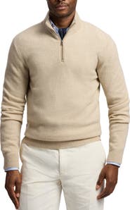 Ralph Lauren Purple Label Bird's Eye Cashmere Half Zip Sweater
