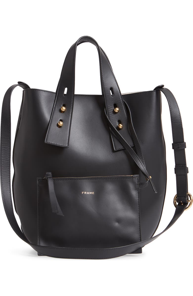 FRAME Medium Les Second Vase Leather Shoulder Bag, Alternate, color,