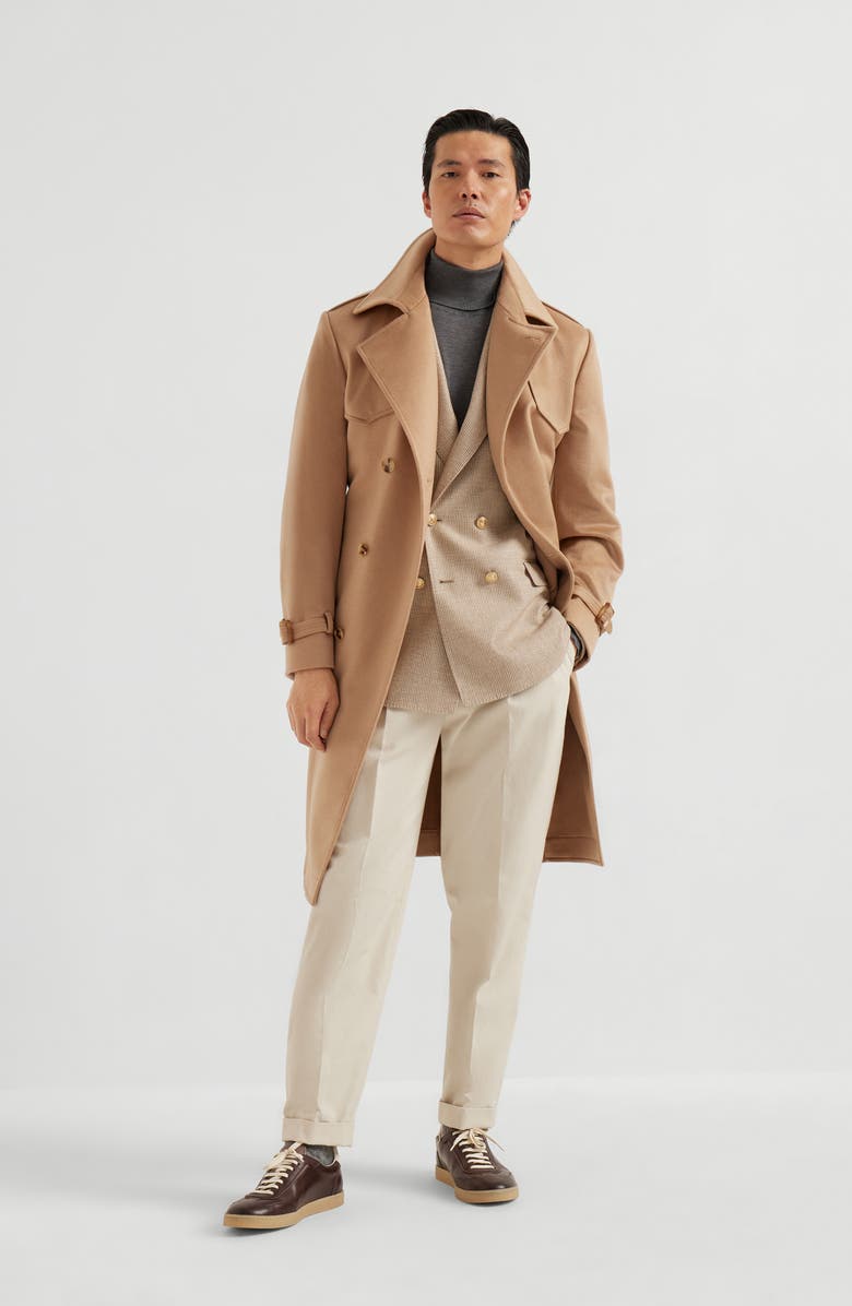 Brunello Cucinelli Trench coat, Alternate, color, Beige
