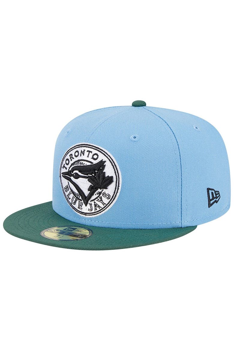 Men's New Era  Sky Blue/Cilantro Toronto Blue Jays 40th Season Anniversary 59FIFTY Fitted Hat, Alternate, color, Light Blue