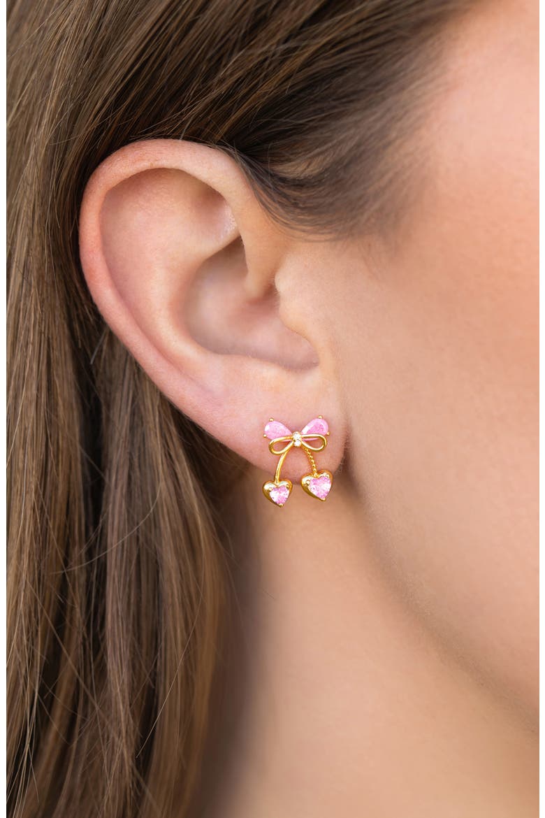 Cherry Pie Stud Earrings, Alternate, color, GOLD
