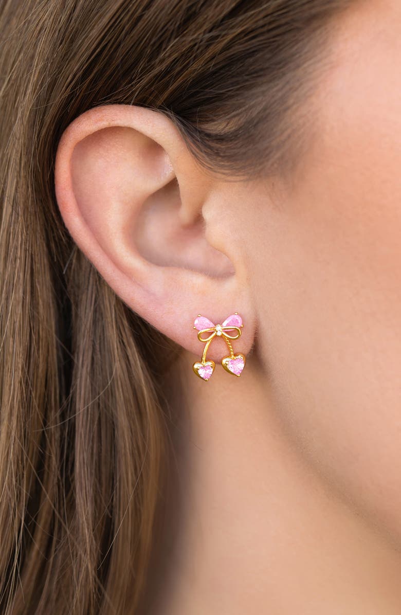 Girls Crew Cherry Pie Stud Earrings, Alternate, color, 