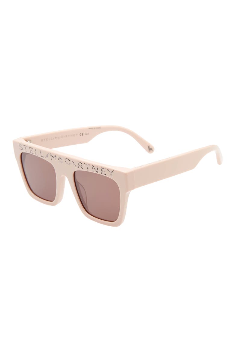 45mm Flat Top Sunglasses, Main, color, PINK