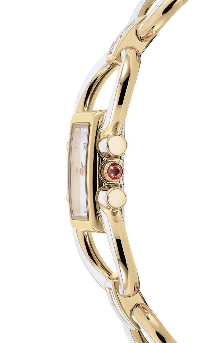 FERRAGAMO Double Gancio Mini Bracelet Watch, 13.5mm x 20.5mm, Alternate, color, 