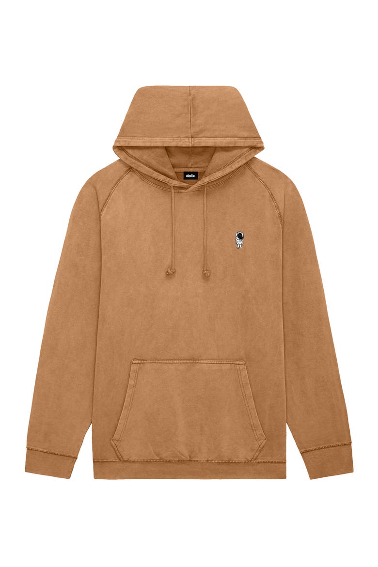 Astronaut  Midweight Mineral Washed Hoodie, Main, color, Camel
