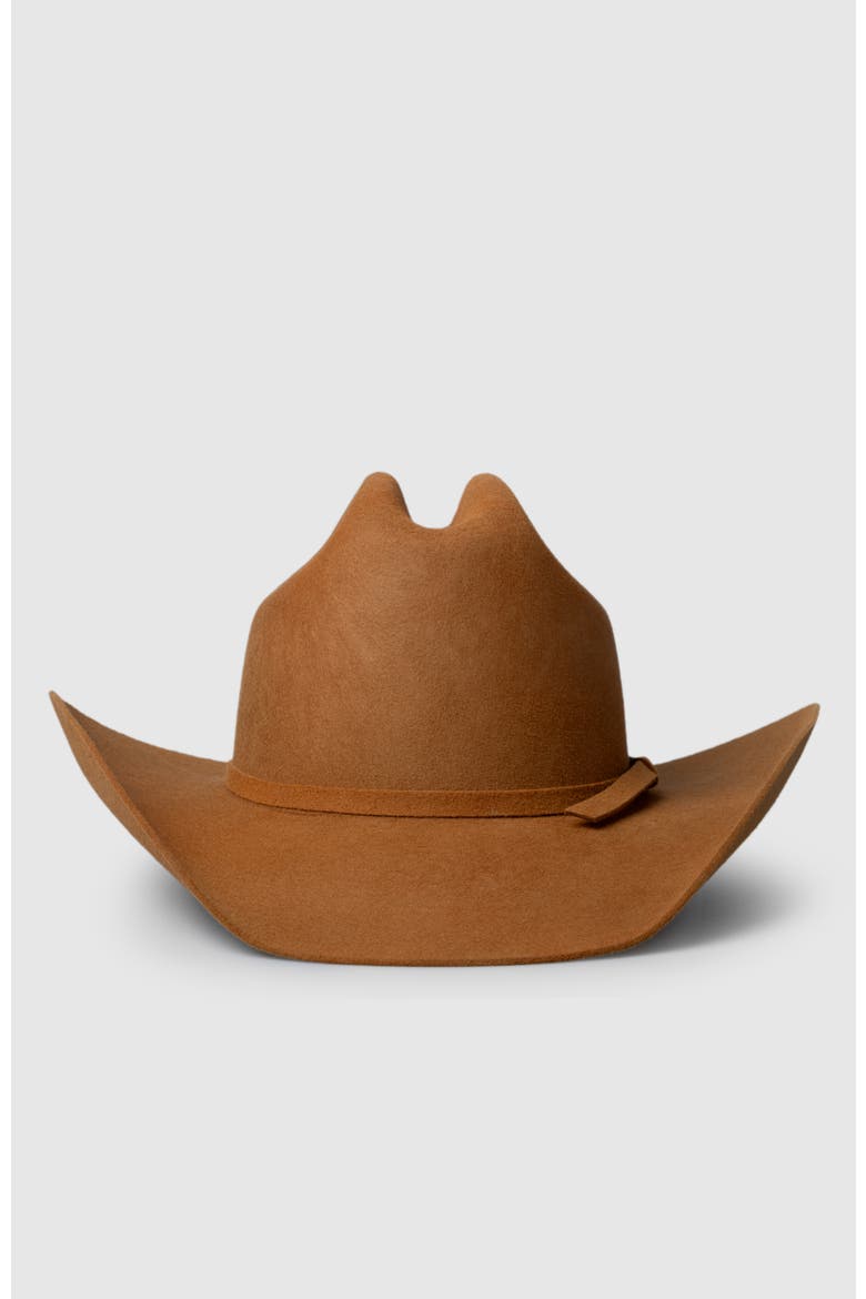 The Sunset Silhouette Premier Wool Western Cowboy Hat, Alternate, color, Brown