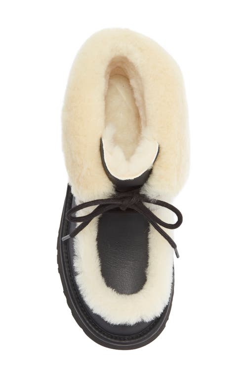 Ugg(r) Esmee Genuine Shearling Detail Lace-up Boot In Black