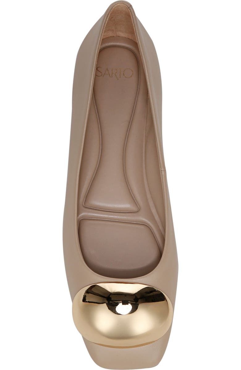 SARTO by Franco Sarto Maya Square Toe Ballet Flat, Alternate, color, Beige