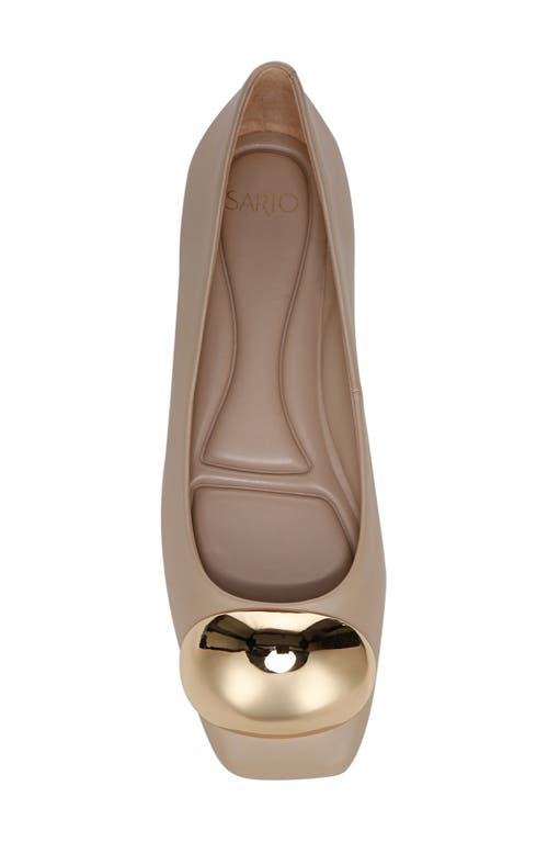 Sarto By Franco Sarto Maya Square Toe Ballet Flat In Sand