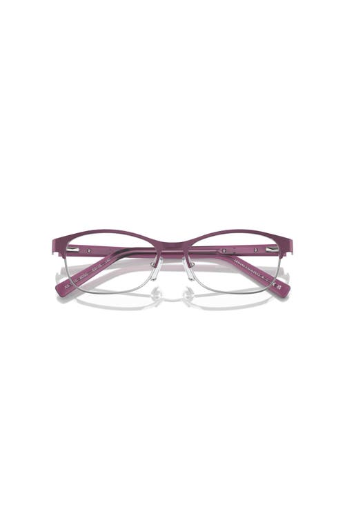 Armani Exchange 53mm Oval Optical Glasses In Pink