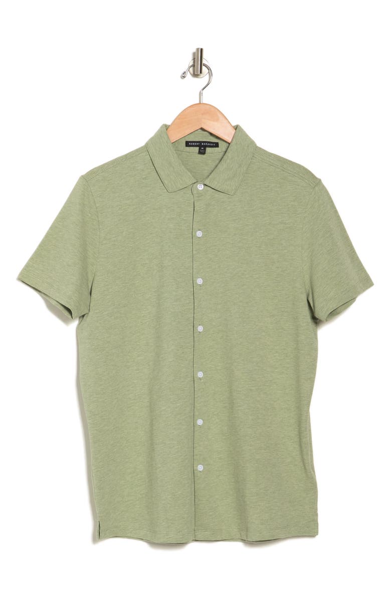 Robert Barakett Brody Short Sleeve Stretch Cotton Button-Up Shirt, Alternate, color,