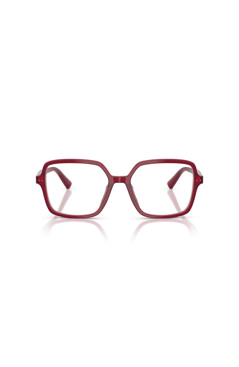 Jimmy Choo 55mm Square optical glasses, Alternate, color, Red