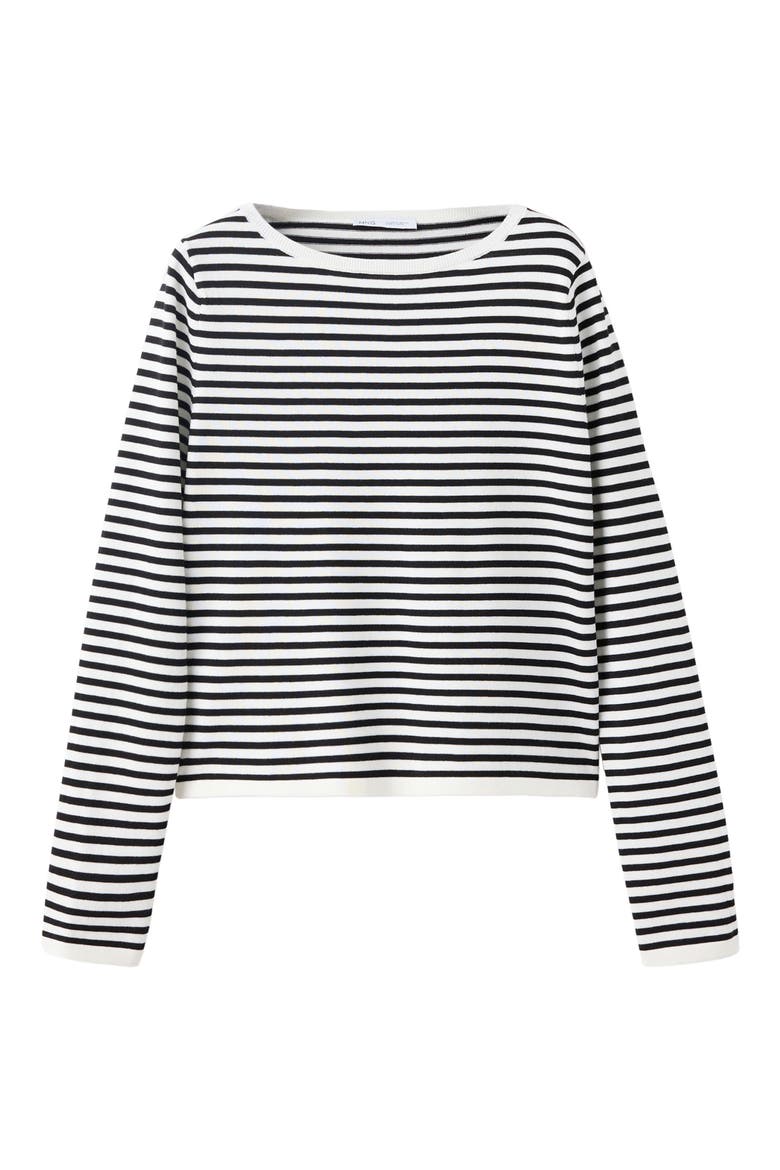 Basikina Stripe Sweater, Alternate, color, ECRU