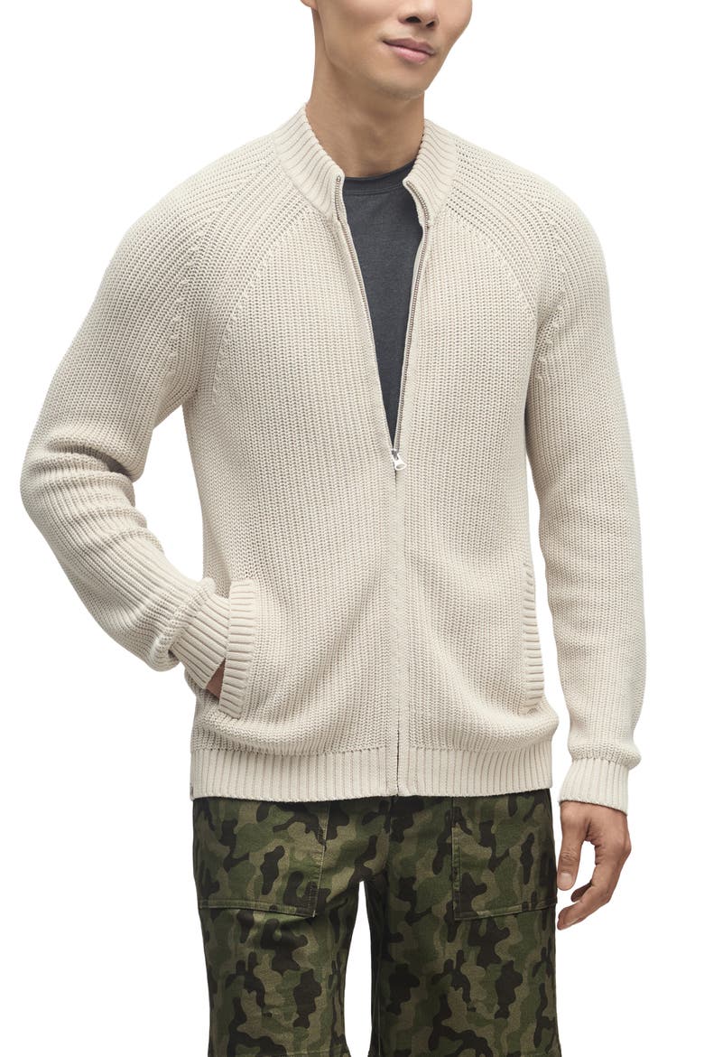 Sunbleach Zip Up Cardigan, Main, color, SAND DUNE