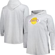 FANATICS Men's Fanatics Branded Heather Gray Los Angeles Lakers Big & Tall Pullover Hoodie