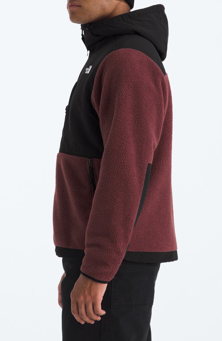 The North Face Retro Denali Hooded Jacket, Alternate, color, Sumac/ Tnf Black