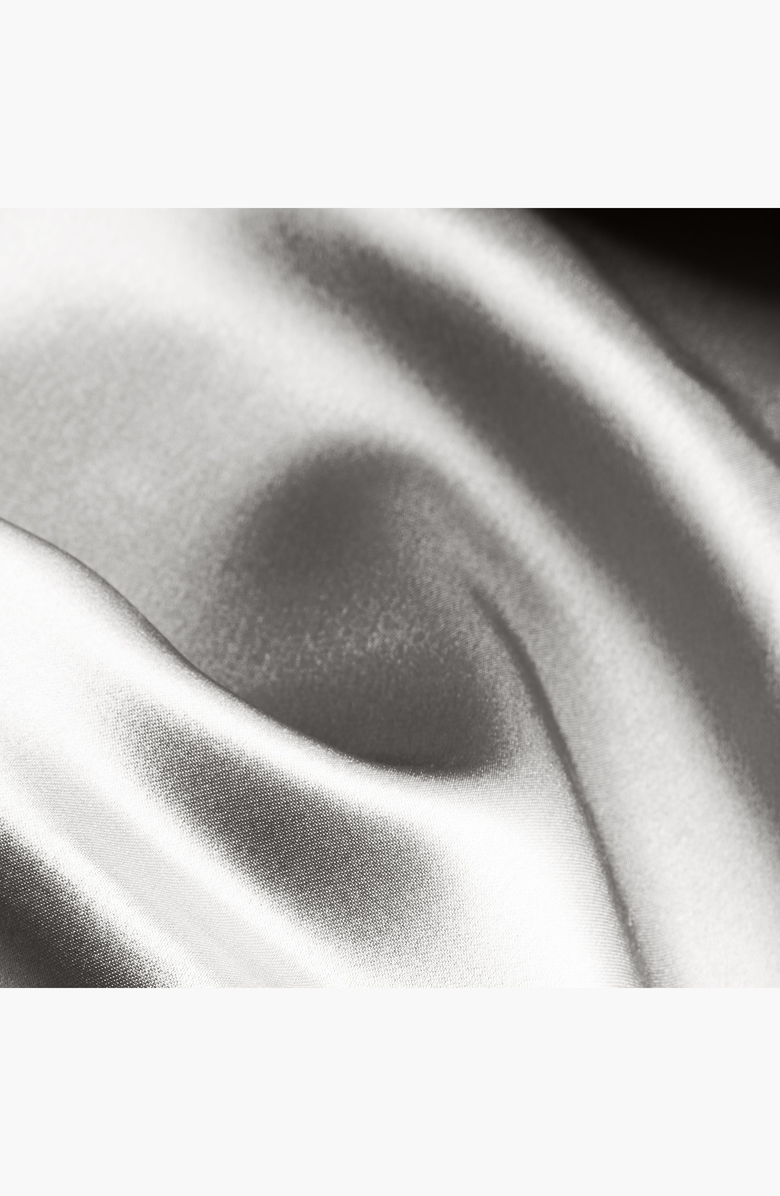 Italic Pure Mulberry Silk Pillowcase, Alternate, color, Silver