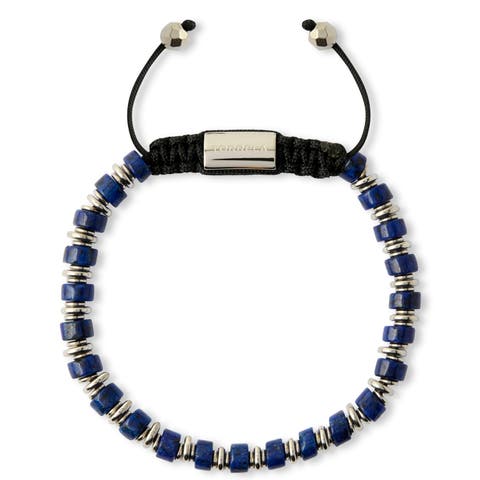 Blue Lapis Heishi Beaded Bracelet