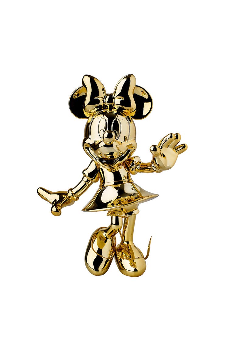 Minne Mouse Figurine, Main, color, Gold