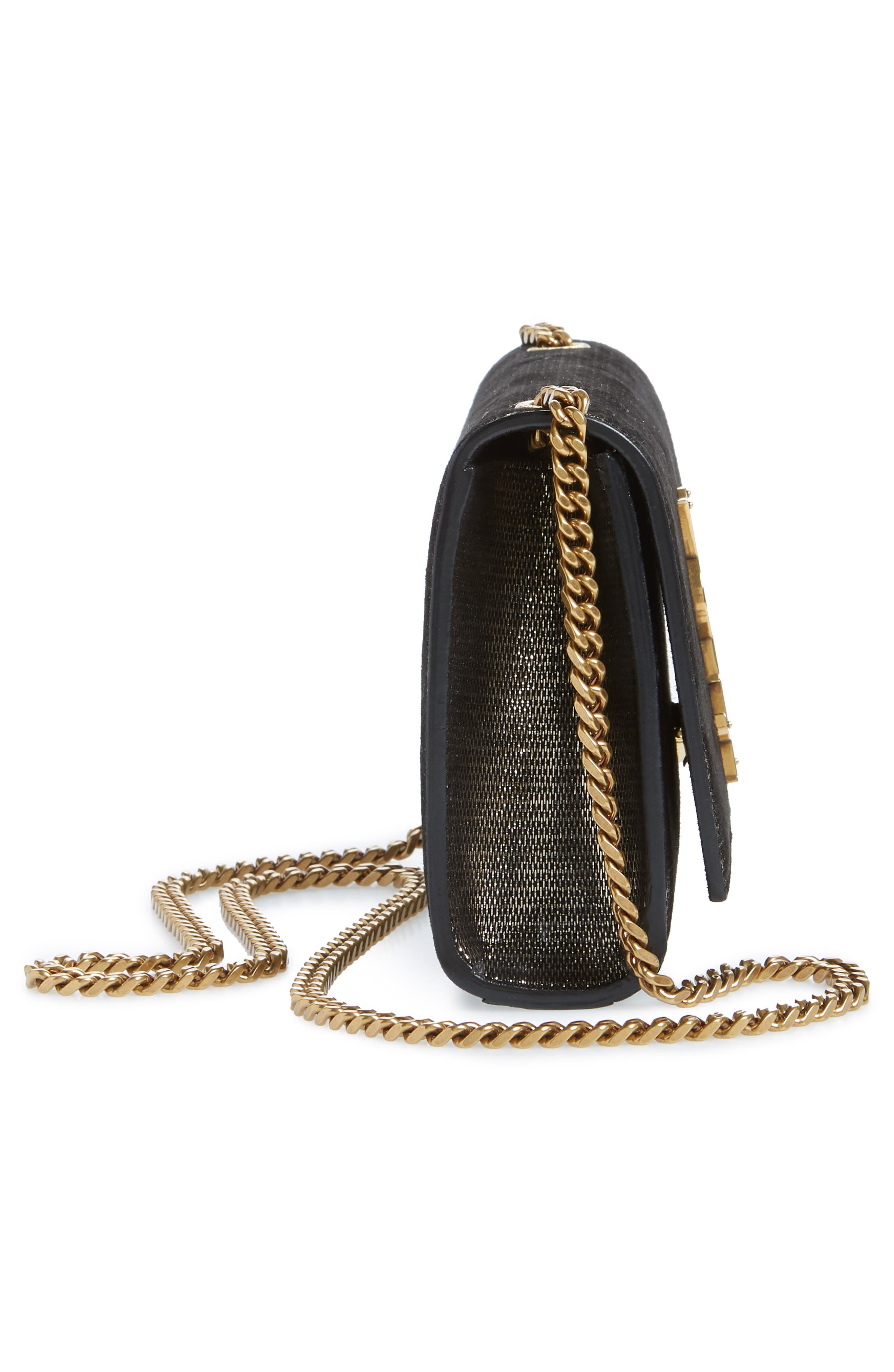 Saint Laurent Small Kate Lambskin Chain Crossbody Bag, Alternate, color, 