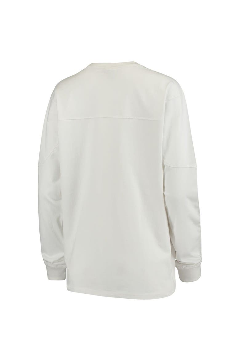 Women's White Wisconsin Badgers Edith Long Sleeve T-Shirt, Alternate, color, White