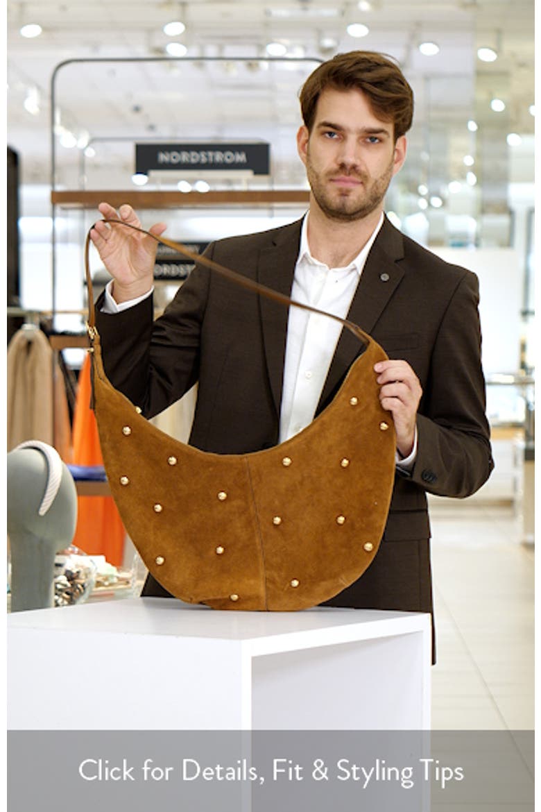 The Essential Curve Suede Shoulder Bag (Women) | Nordstrom