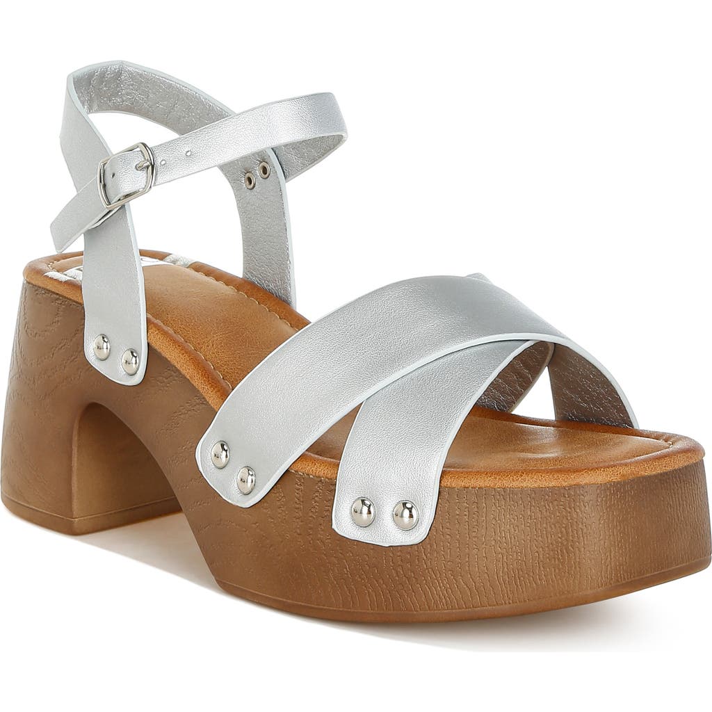 Rag & Co Morasa Platform Sandal In Silver