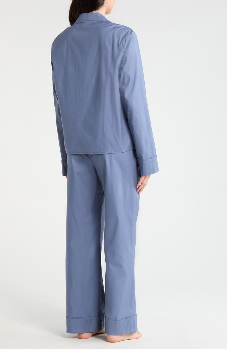 Reformation Coco Stretch Organic Cotton Pajamas, Alternate, color, Cornflower