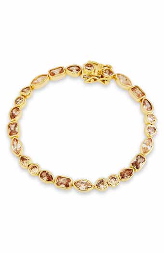 Multishape Cubic Zirconia Bracelet