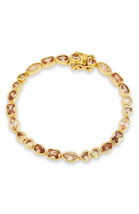 Multishape Cubic Zirconia Bracelet