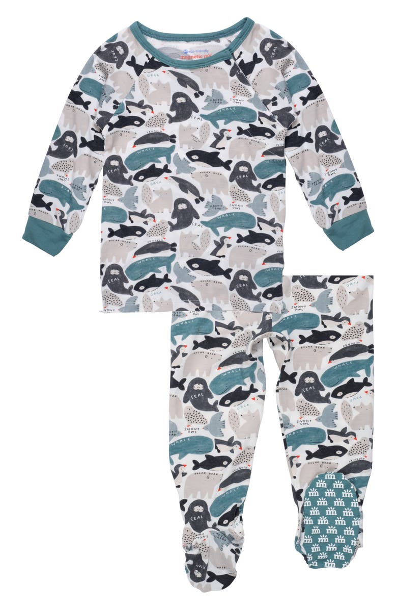 Magnetic Me Seas and Greetings Two-Piece Pajamas, Main, color, 