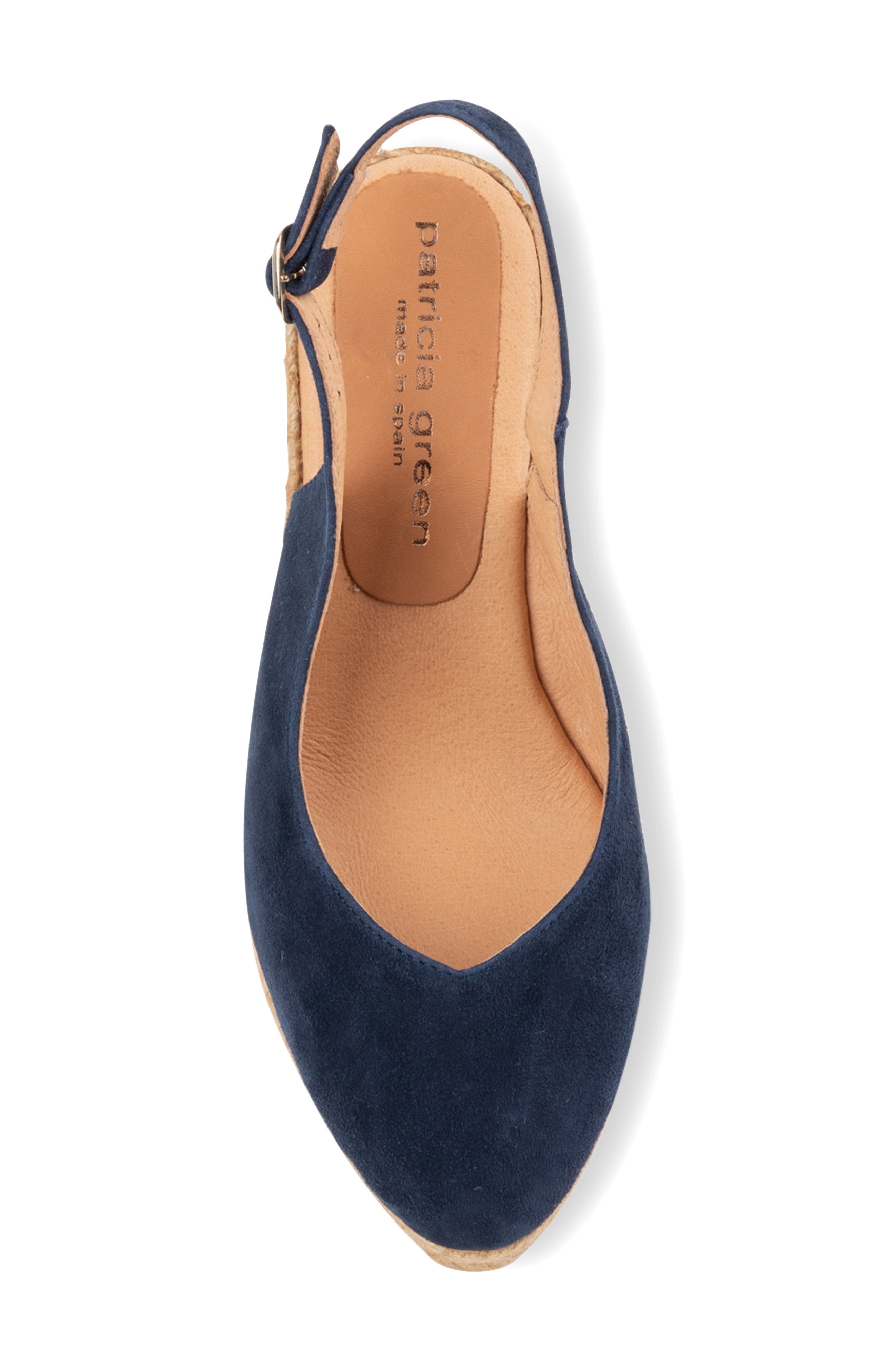 Poppy Slingback Espadrille Wedge, Alternate, color, NAVY