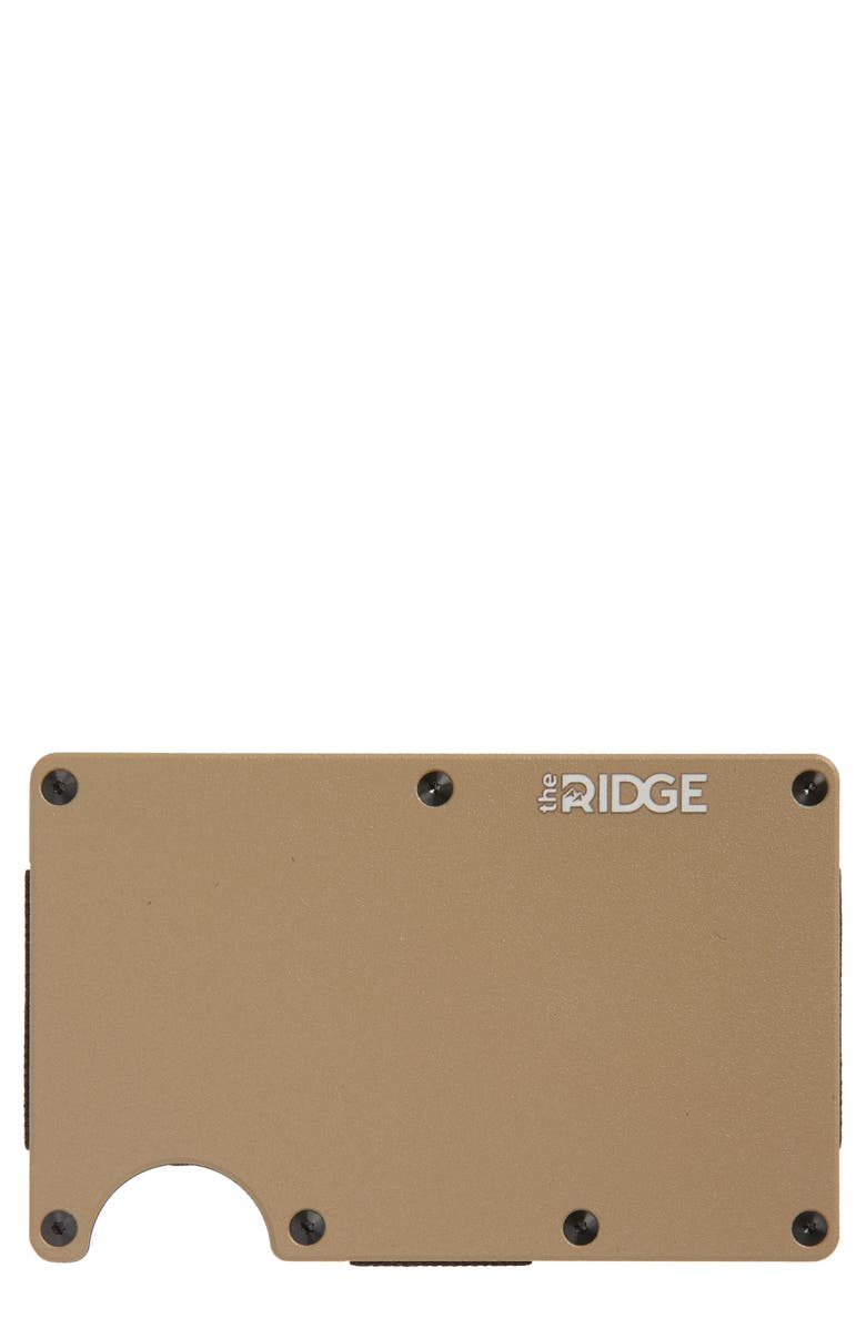 the Ridge Metal Aluminum RFID Cash Strap, Main, color, Mojave Tan