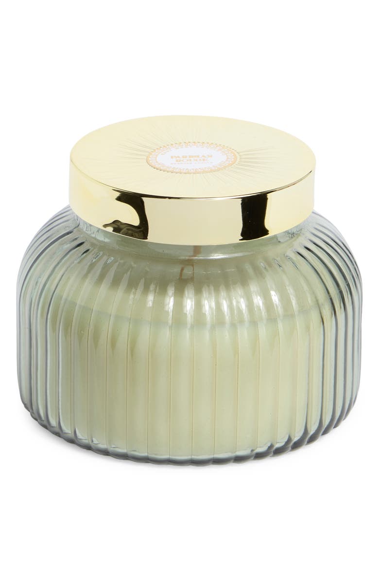 PORTOFINO CANDLES Victoria Rose Ribbed Garden Jar Candle, Main, color, Victorian Garden Rose