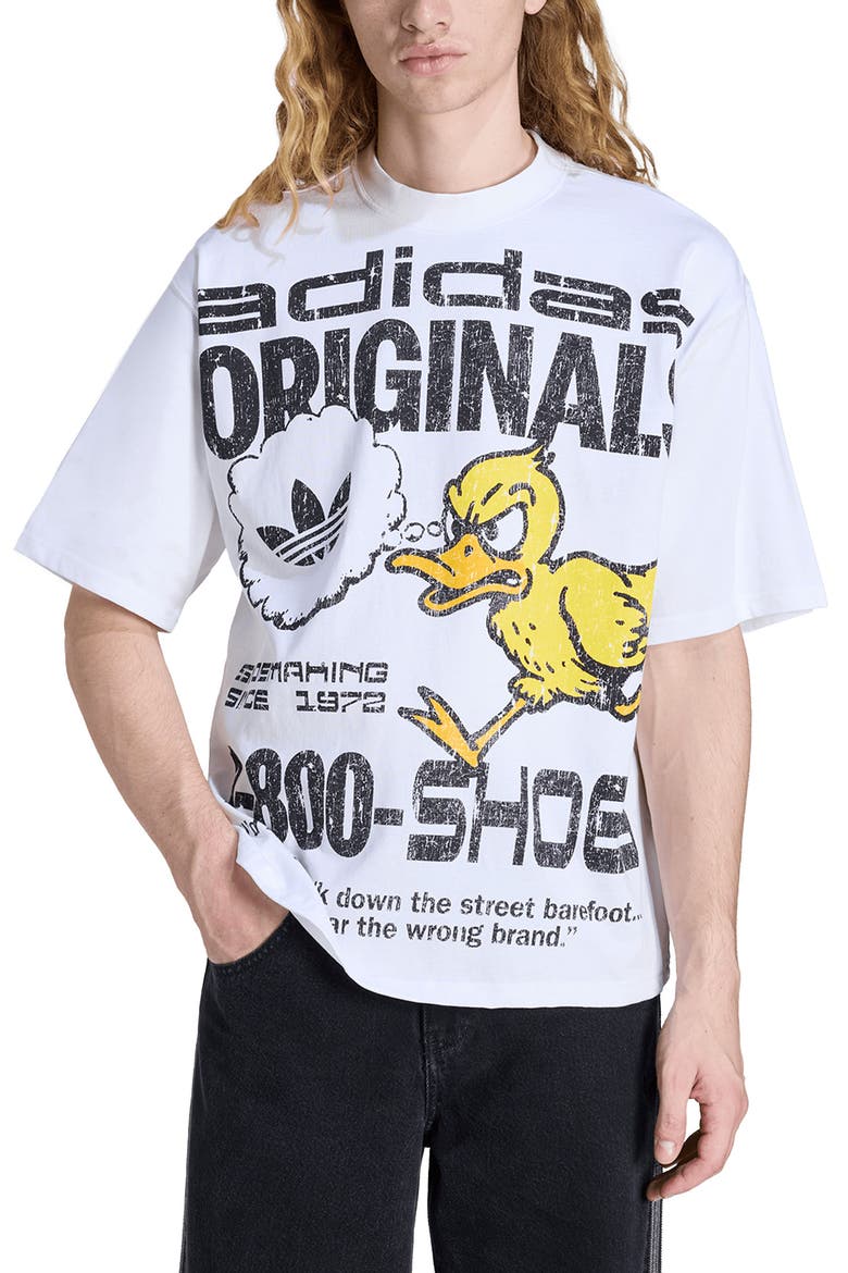 Duck Cotton Graphic T-Shirt, Main, color, WHITE/ /
