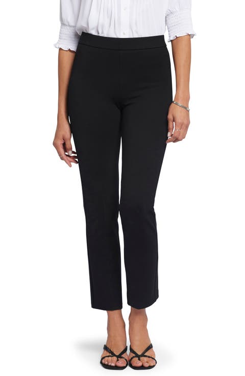 Pull-On Ankle Straight Leg Pants
