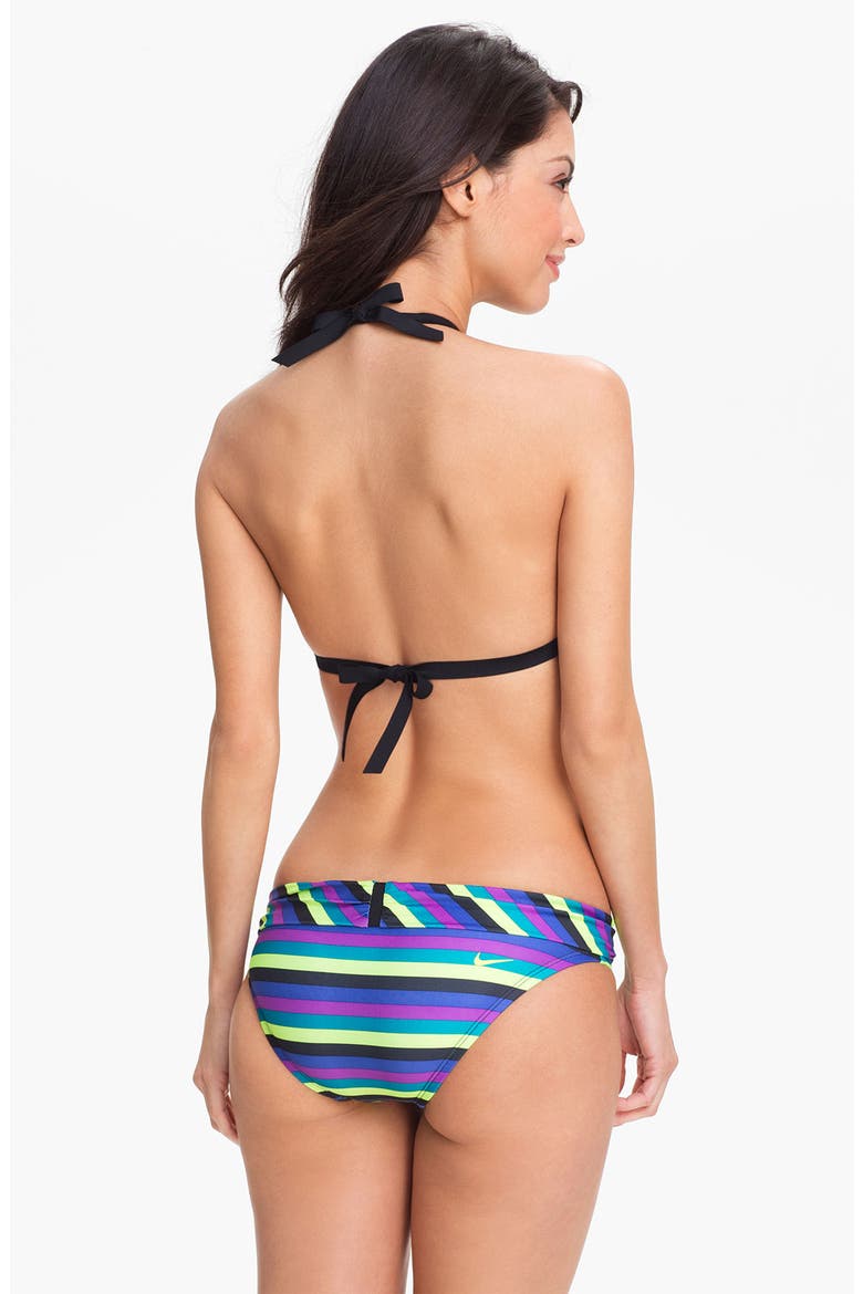 Halter Bikini Top, Alternate, color, VIOLET FORCE