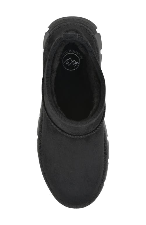 White Mountain Footwear Toree Faux Fur Lined Platform Boot In Black